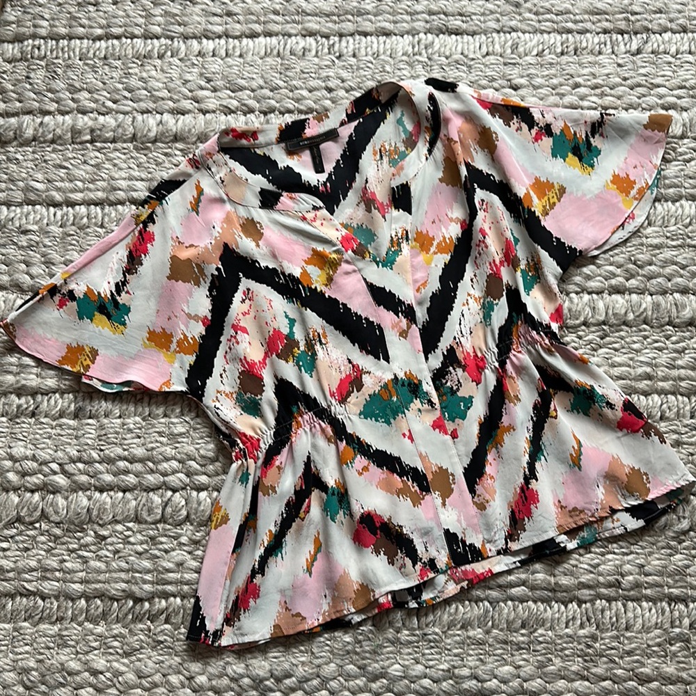 BCBG Maxazaria silk blouse size small S